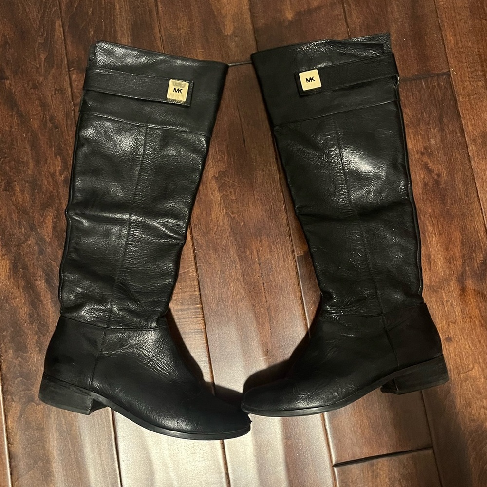 Michael kors black riding boot